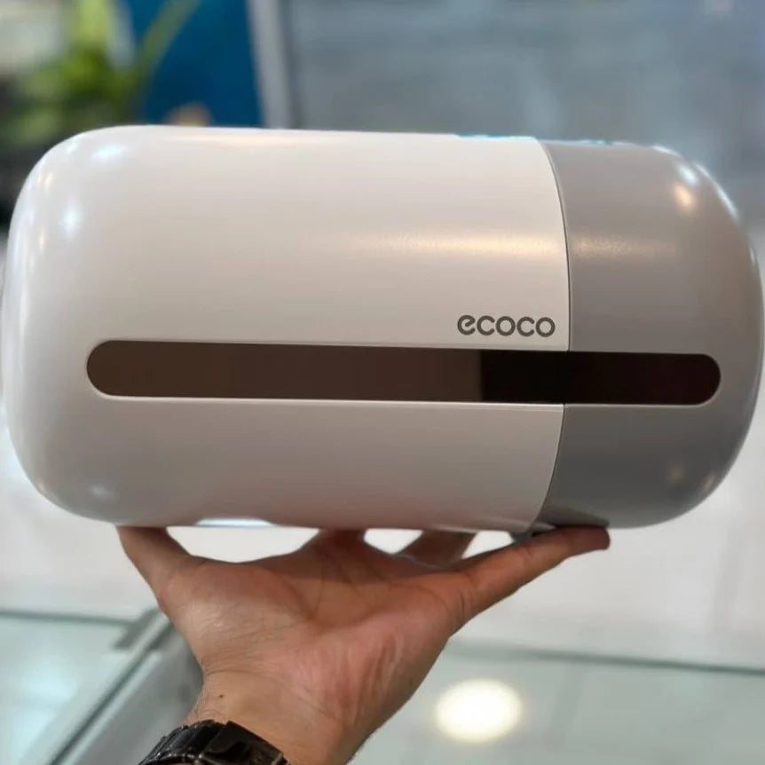 ECOCO Wall-Mounted Tissue Holder – Modern Toilet Paper Dispenser & Bathroom Tissue Organizer