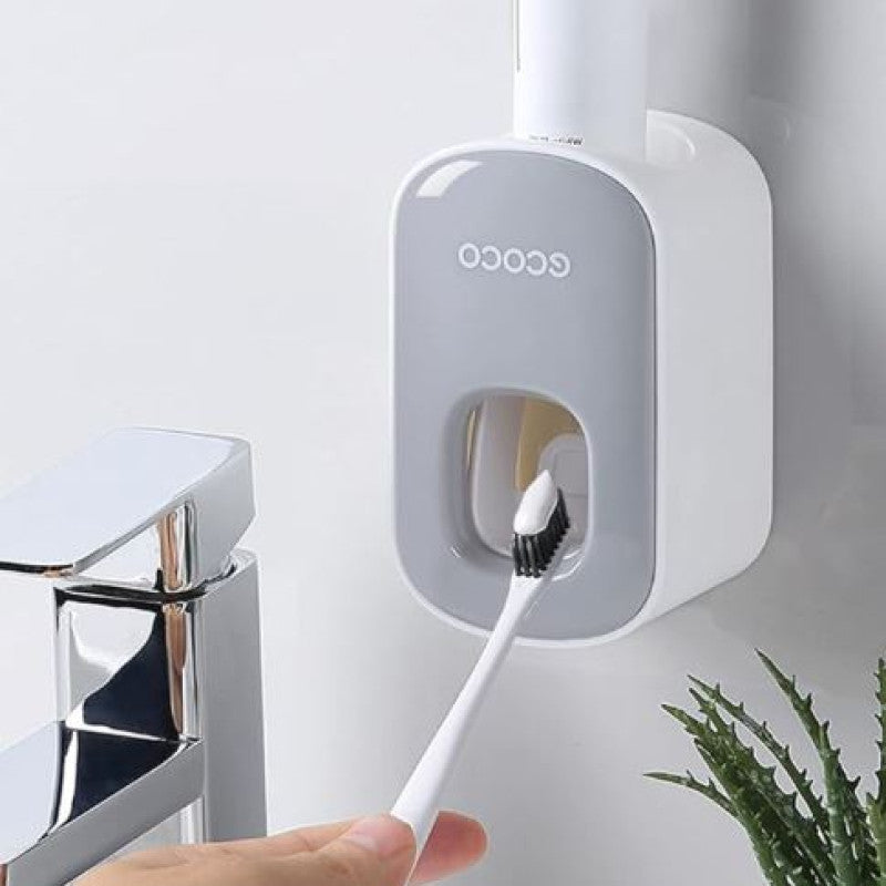 ECOCO Automatic Toothpaste Dispenser – Wall-Mounted Touchless Toothpaste Holder & Bathroom Organizer