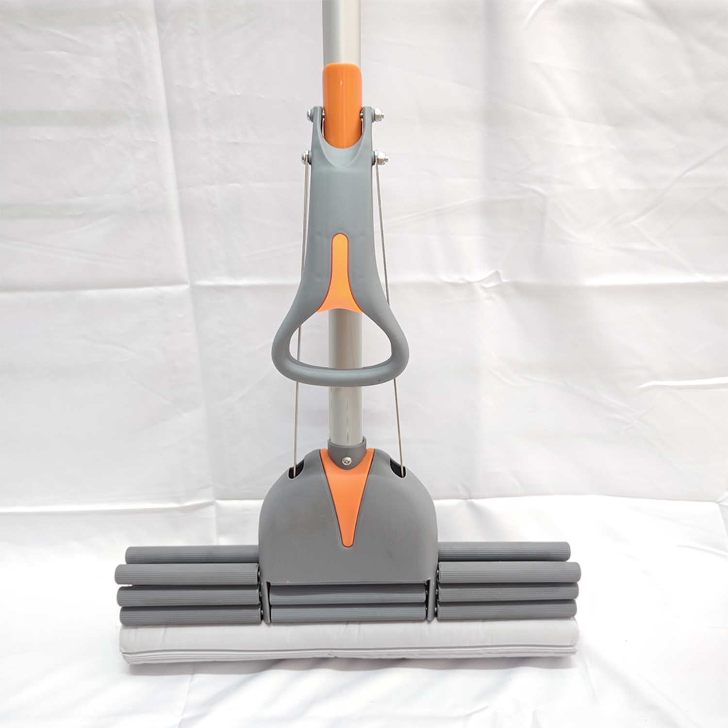 Zidello Triple Roller PVA Sponge Mop – Super Absorbent Telescopic Floor Mop for Indoor Cleaning