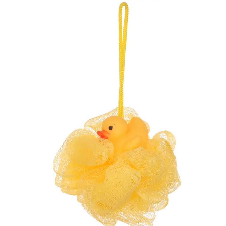Kids Bath Sponge Ball - with Soft Toy
