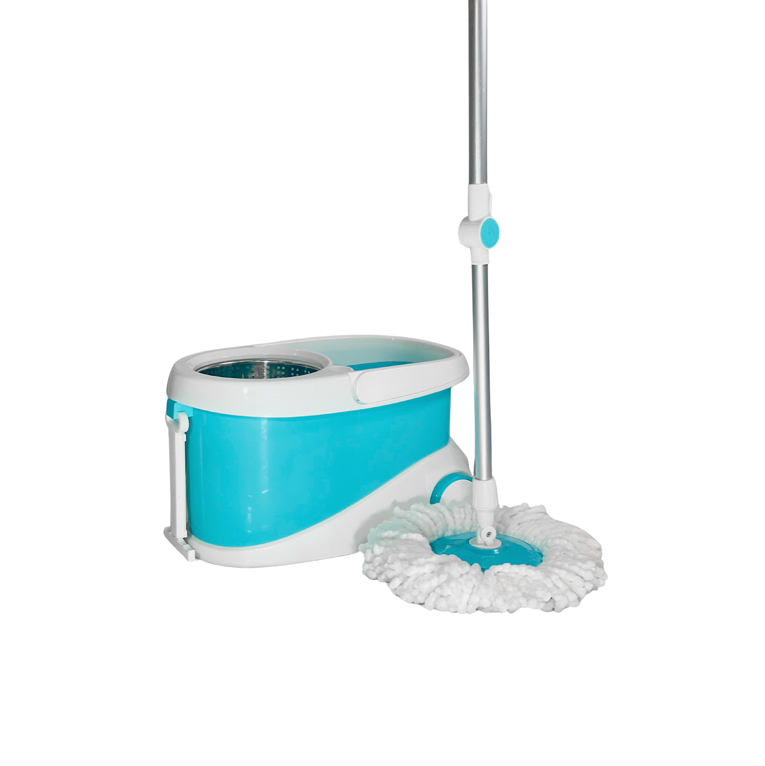 WAVE Wheeler Spin Mop with Microfiber Mop Head