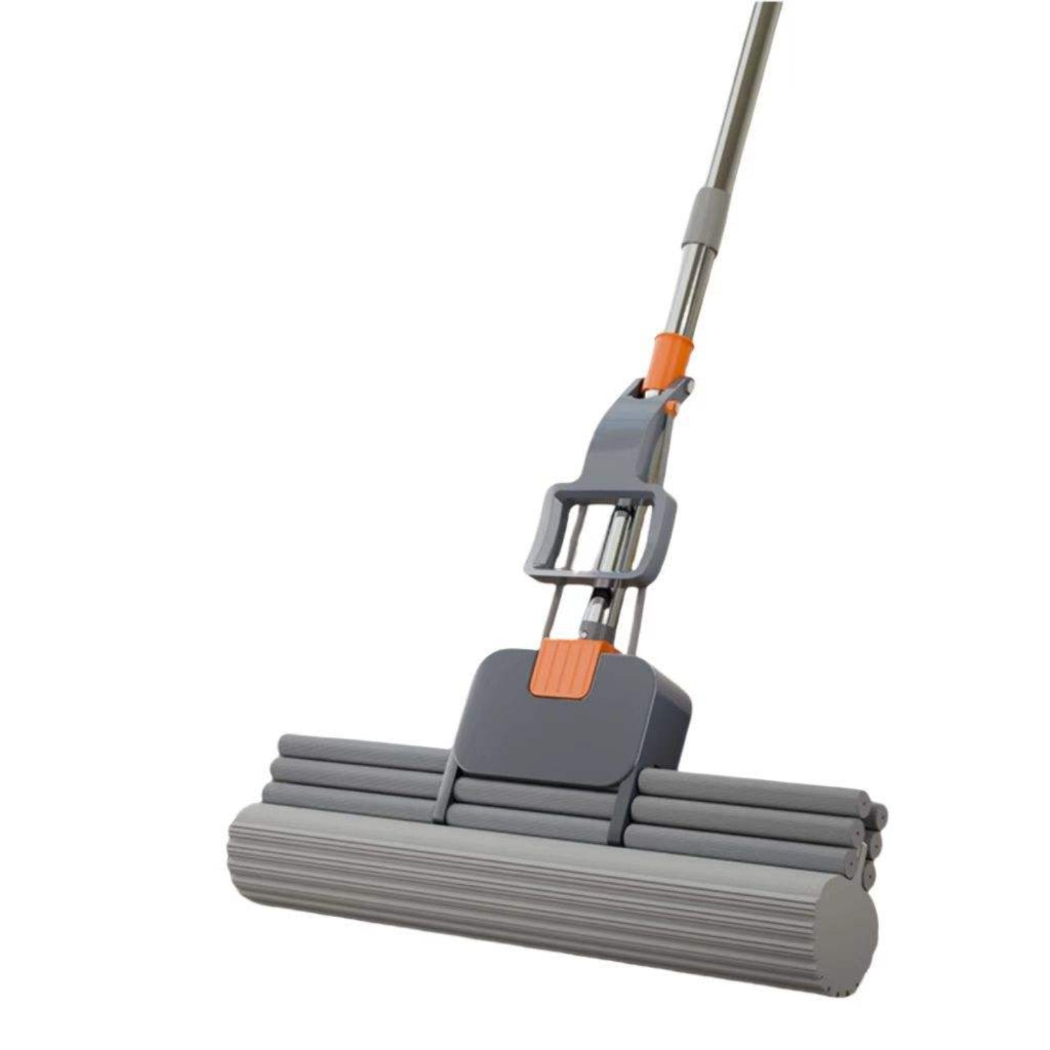 Zidello Triple Roller PVA Sponge Mop – Super Absorbent Telescopic Floor Mop for Indoor Cleaning