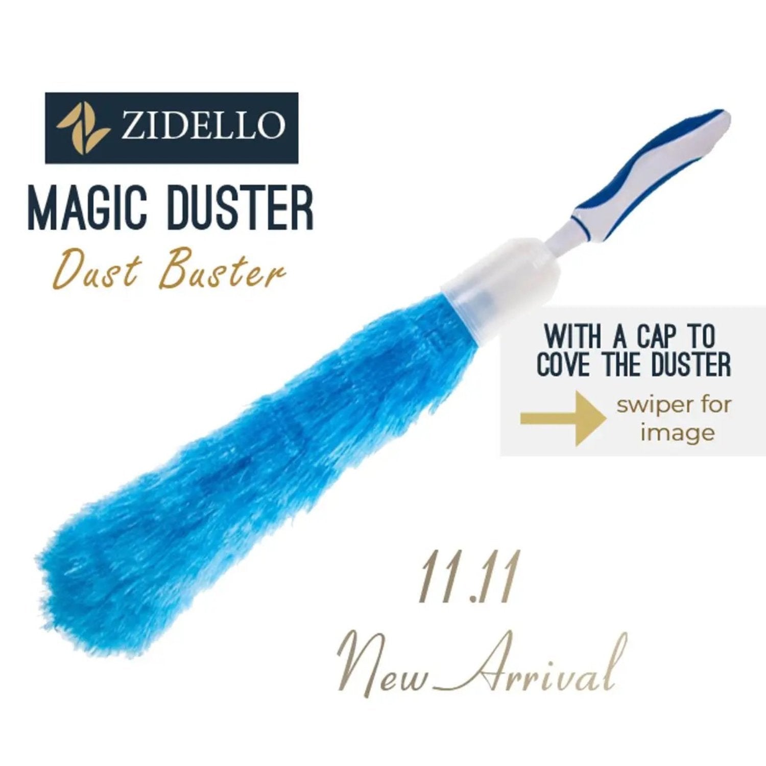 Static Feather Duster with Protective Cover – Ideal for Home, Office, and Car Dust Cleaning