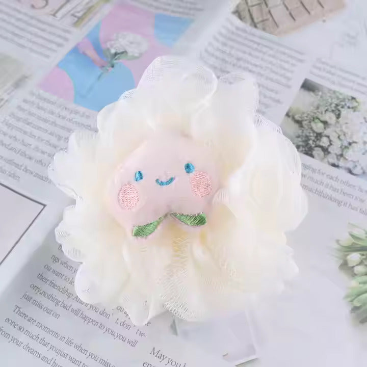 Kids Bath Sponge Ball - with Soft Toy