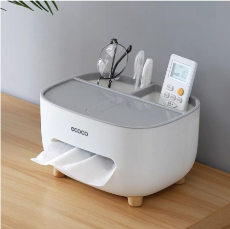 ECOCO Waterproof Toilet Paper Holder – Multi-Function Bathroom Tissue & Storage Organizer
