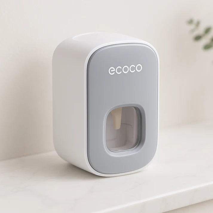 ECOCO Automatic Toothpaste Dispenser – Wall-Mounted Touchless Toothpaste Holder & Bathroom Organizer