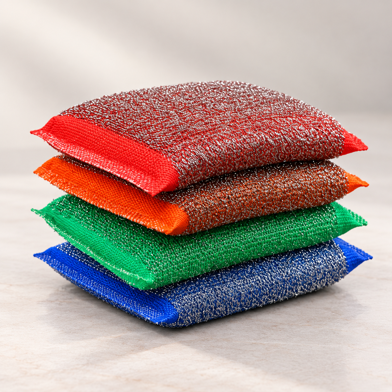 Zidello Stainless Steel Cleaning Sponge - (Pack of 4)