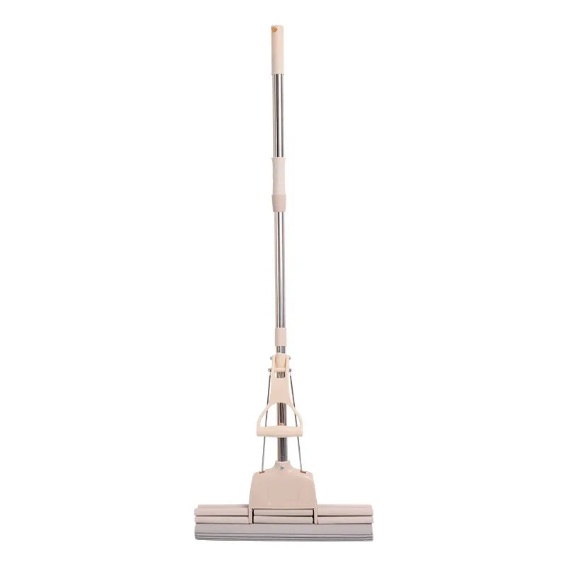 Dual Roller PVA Sponge Mop with Telescopic Handle – Super Absorbent Mop for Indoor Floor Cleaning