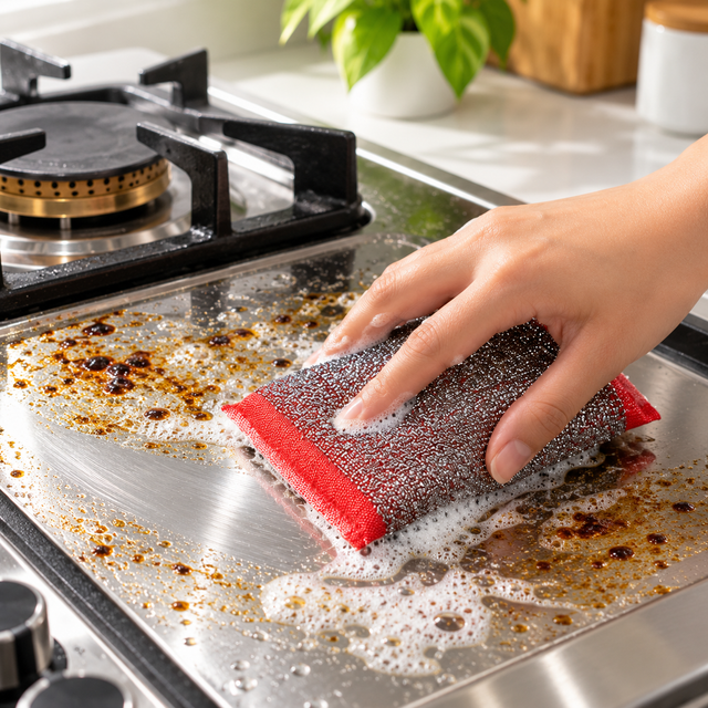 Zidello Stainless Steel Cleaning Sponge - (Pack of 4)