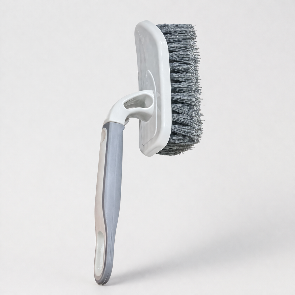 Zidello Long Handle Cleaning Brush for Tiles & Basin – Heavy Duty Scrubber with Ergonomic Grip & Durable Bristles