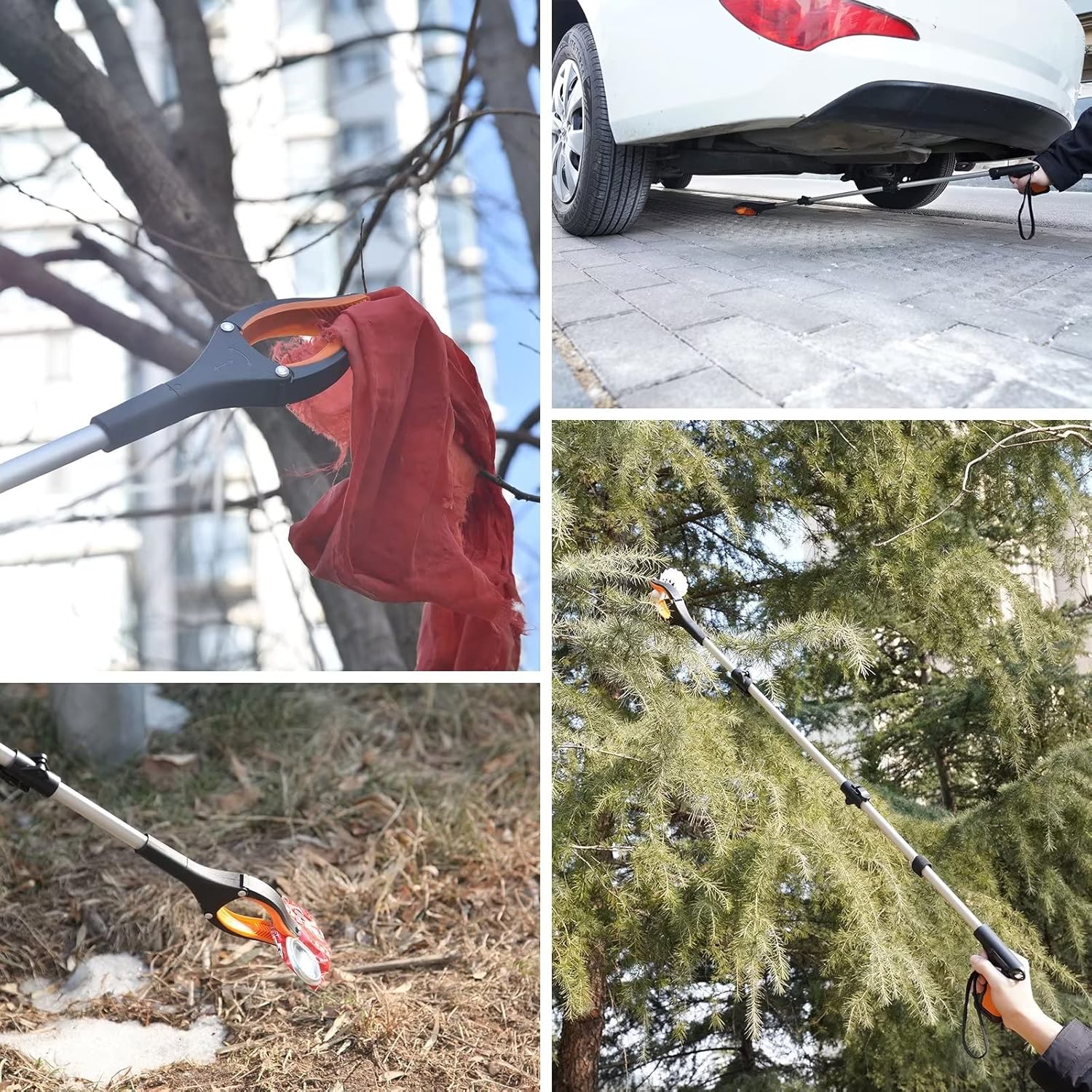 Zidello Long Reach Grabber Tool | Heavy-Duty Reacher & Litter Picker with Ergonomic Handle