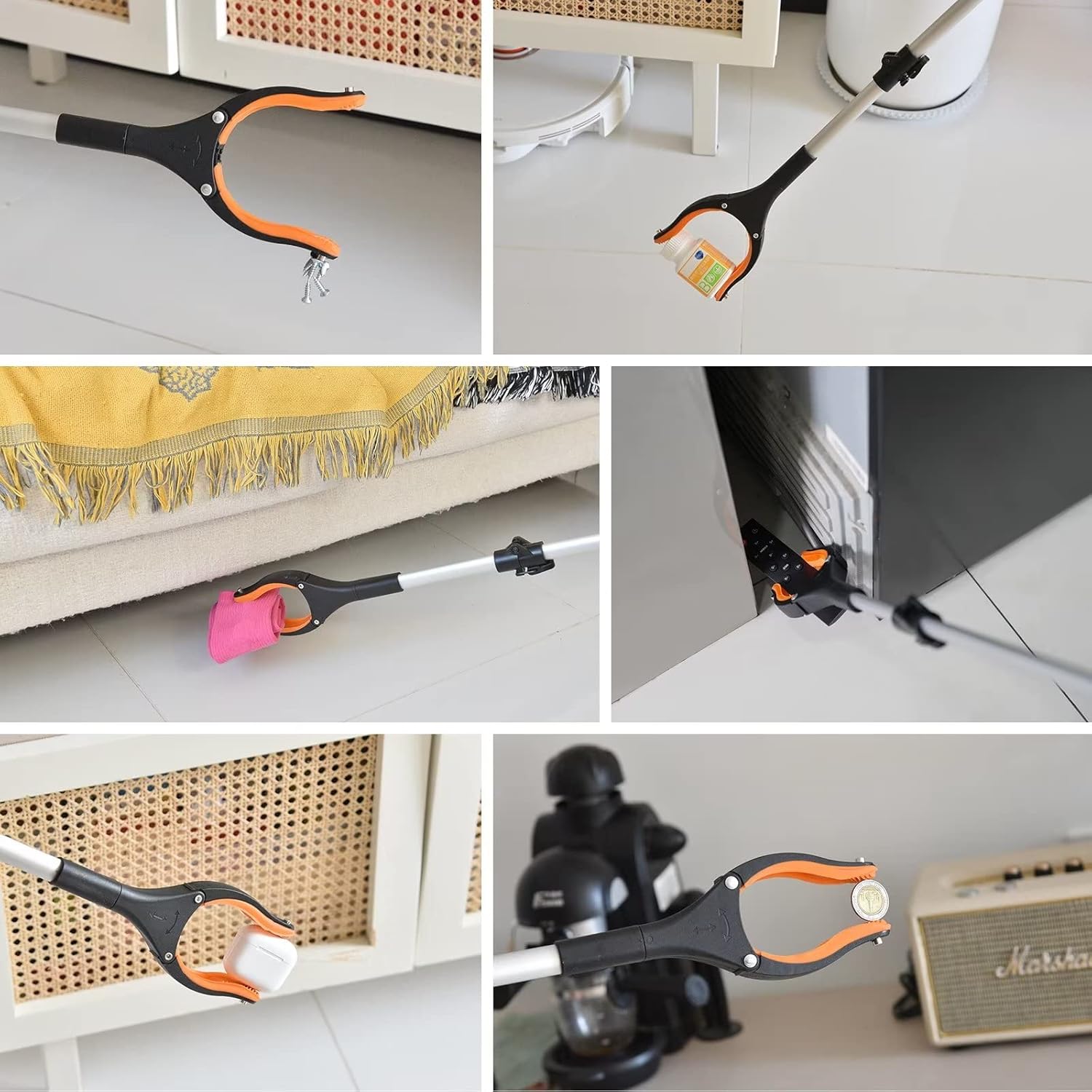 Zidello Long Reach Grabber Tool | Heavy-Duty Reacher & Litter Picker with Ergonomic Handle