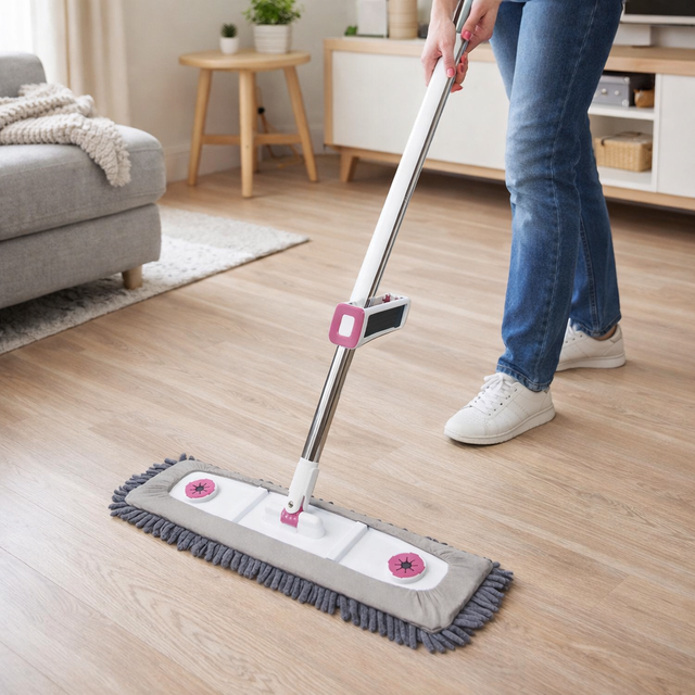 Zidello Self Wring Chenille Microfiber Flat Mop
