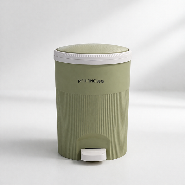 Zidello Soft Closing Padel Dustbin - Cylindrical Design