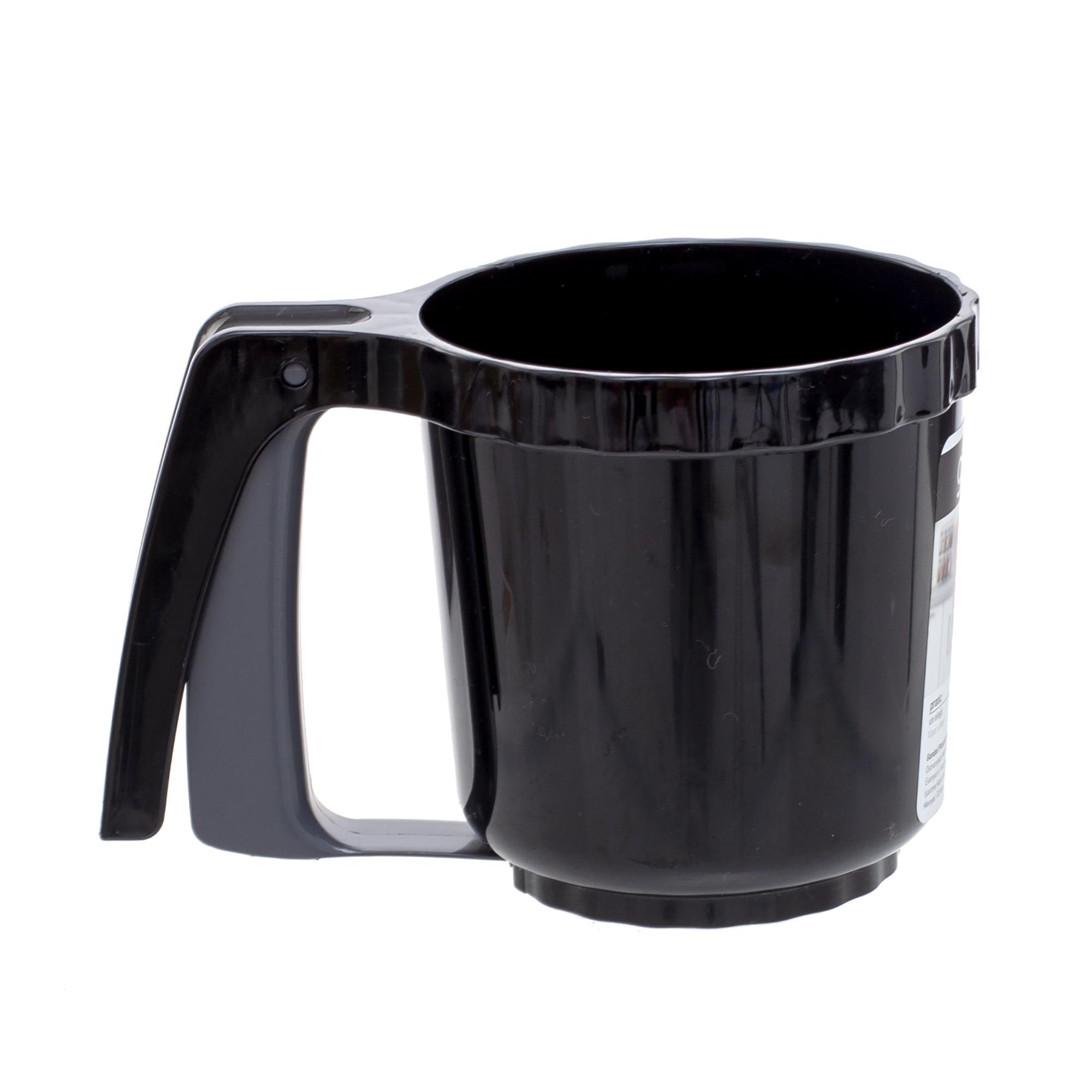 Flour Sifter - Jug with Mechanical Sifting [Compact] [Ideal for baking]