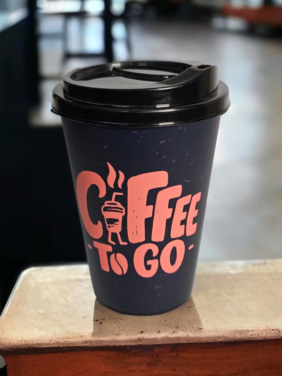black lid mug