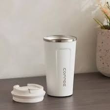 Stainless Steel Travel Coffee Mug – Insulated Reusable Coffee Tumbler with Secure Lid
