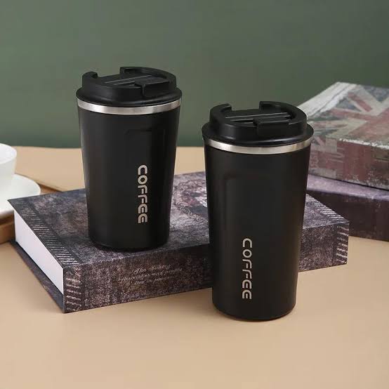 Stainless Steel Travel Coffee Mug – Insulated Reusable Coffee Tumbler with Secure Lid