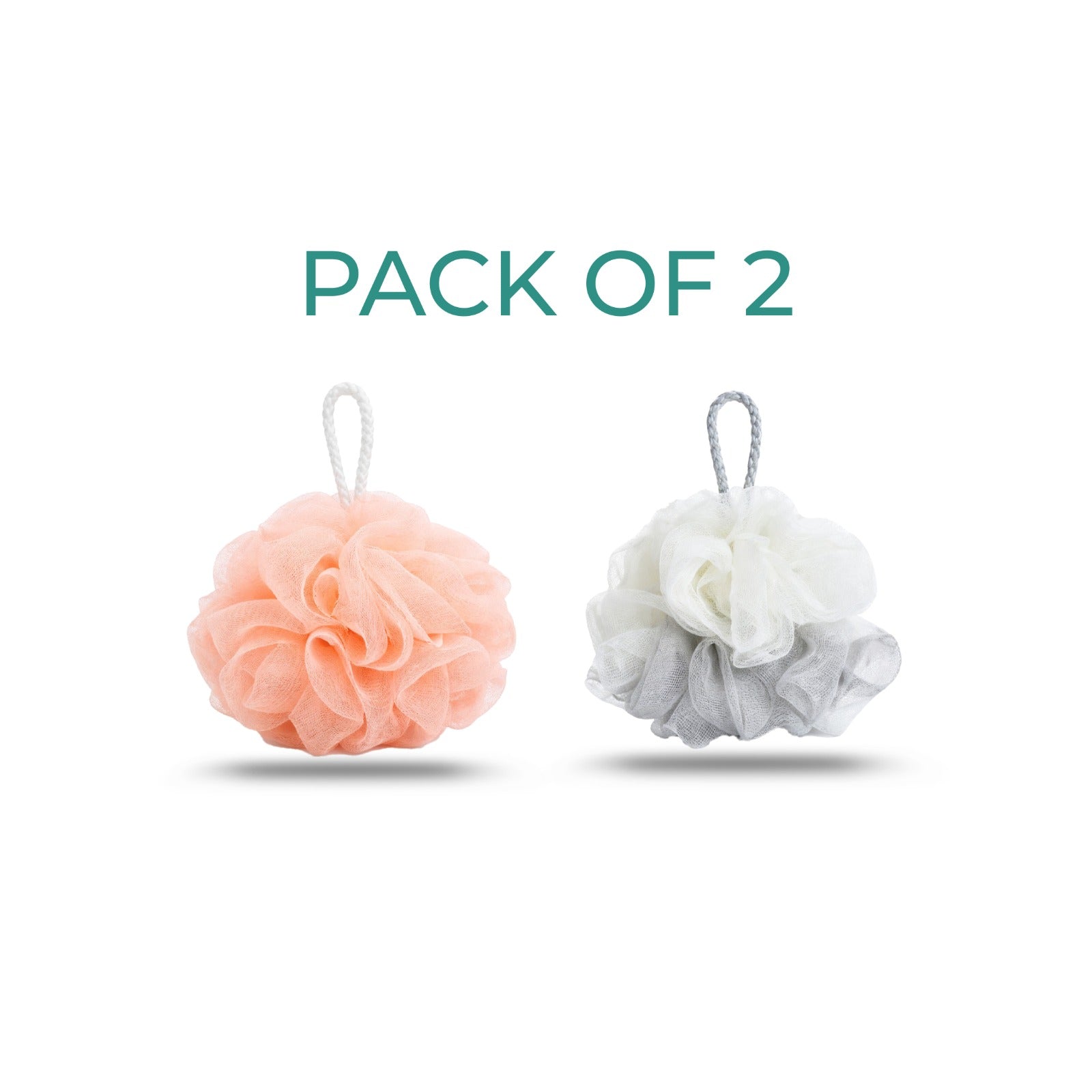 ZIDELLO Lather & Scrub bath loofah with natural exfoliating mesh