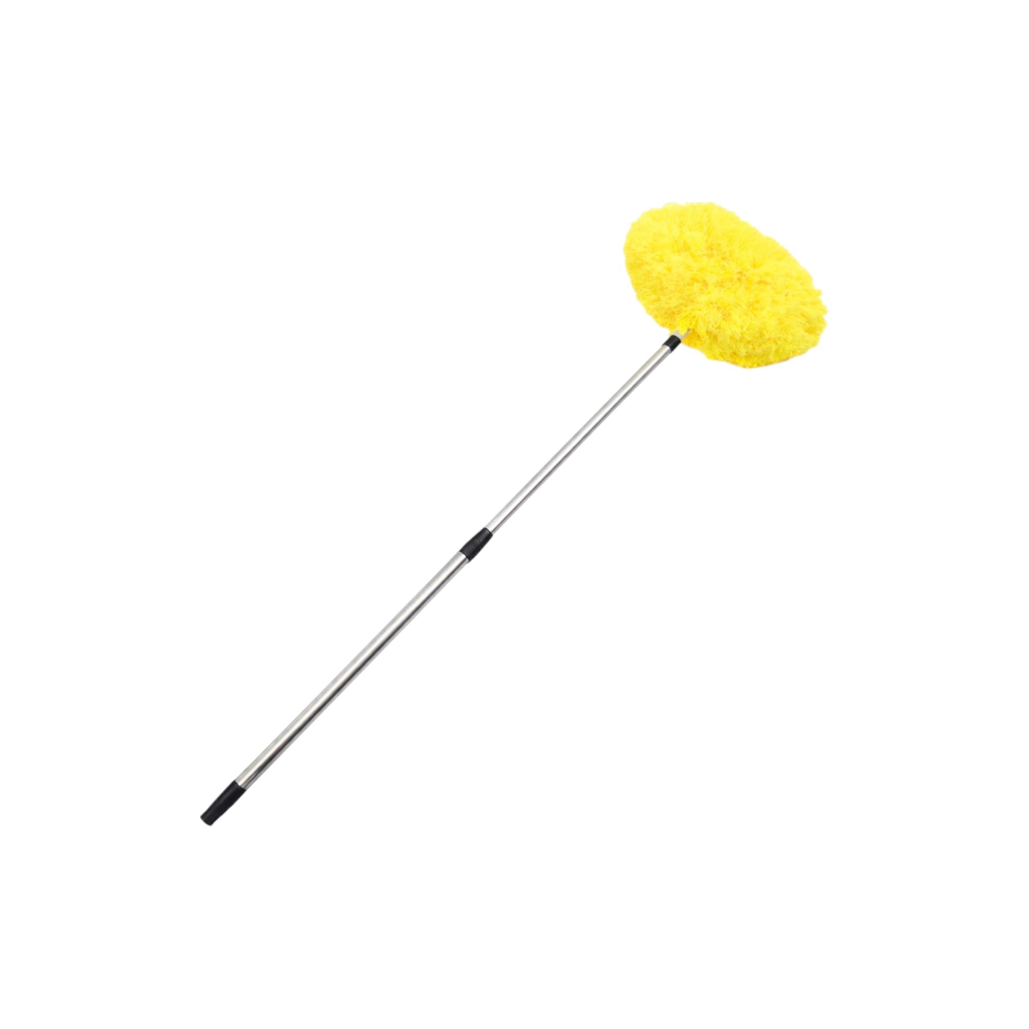 Zidello Fan Duster with Stainless Steel Handle – Extendable Microfiber Ceiling & Fan Cleaning Brush