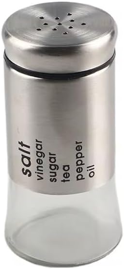 S.S Salt & Pepper Shaker – Long Glass Spice & Seasoning Dispenser