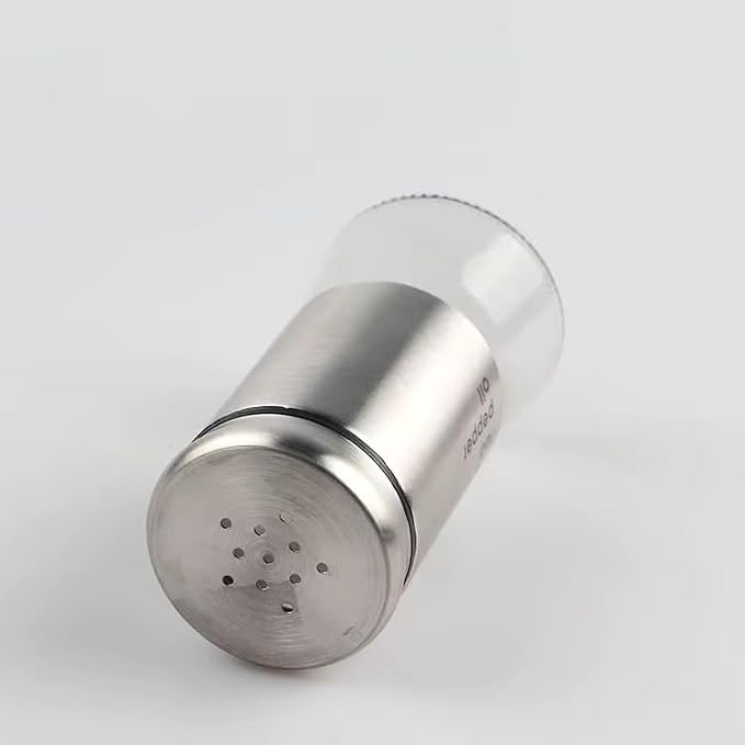 S.S Salt & Pepper Shaker – Long Glass Spice & Seasoning Dispenser
